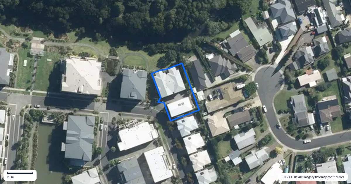 Property context map for 8 Eaves Bush Parade, Orewa