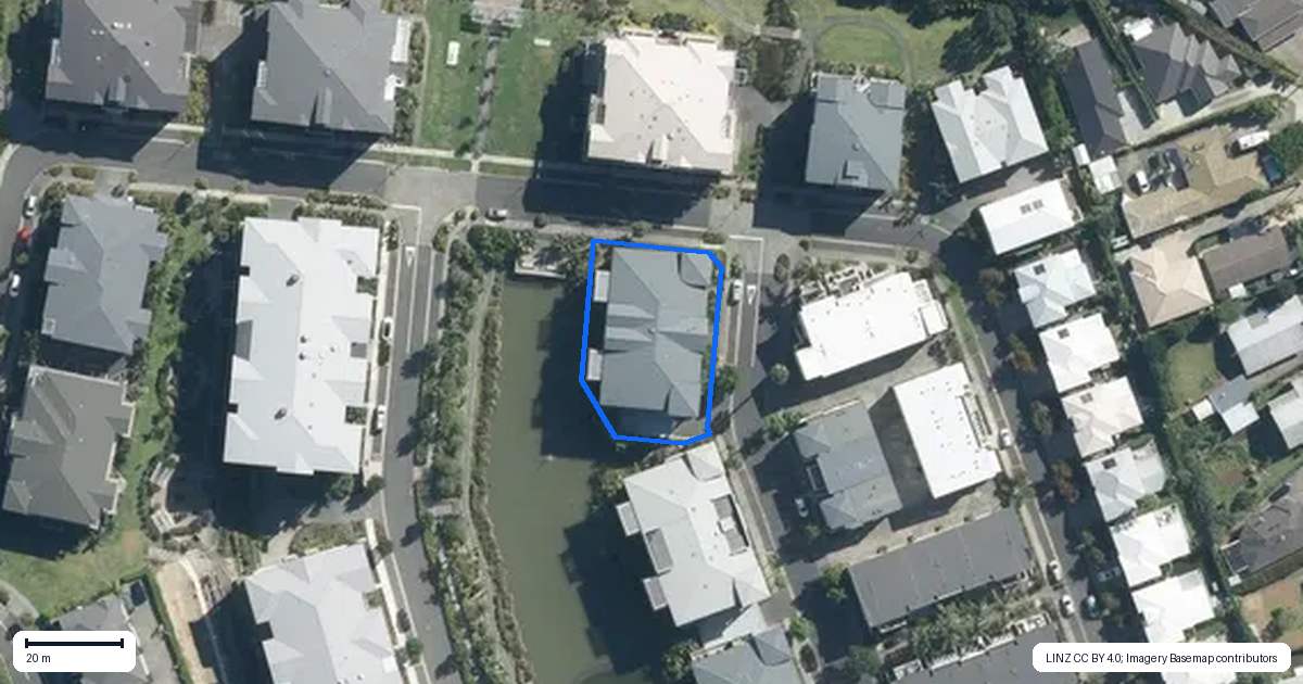 Property context map for 85 Parkside Drive, Orewa