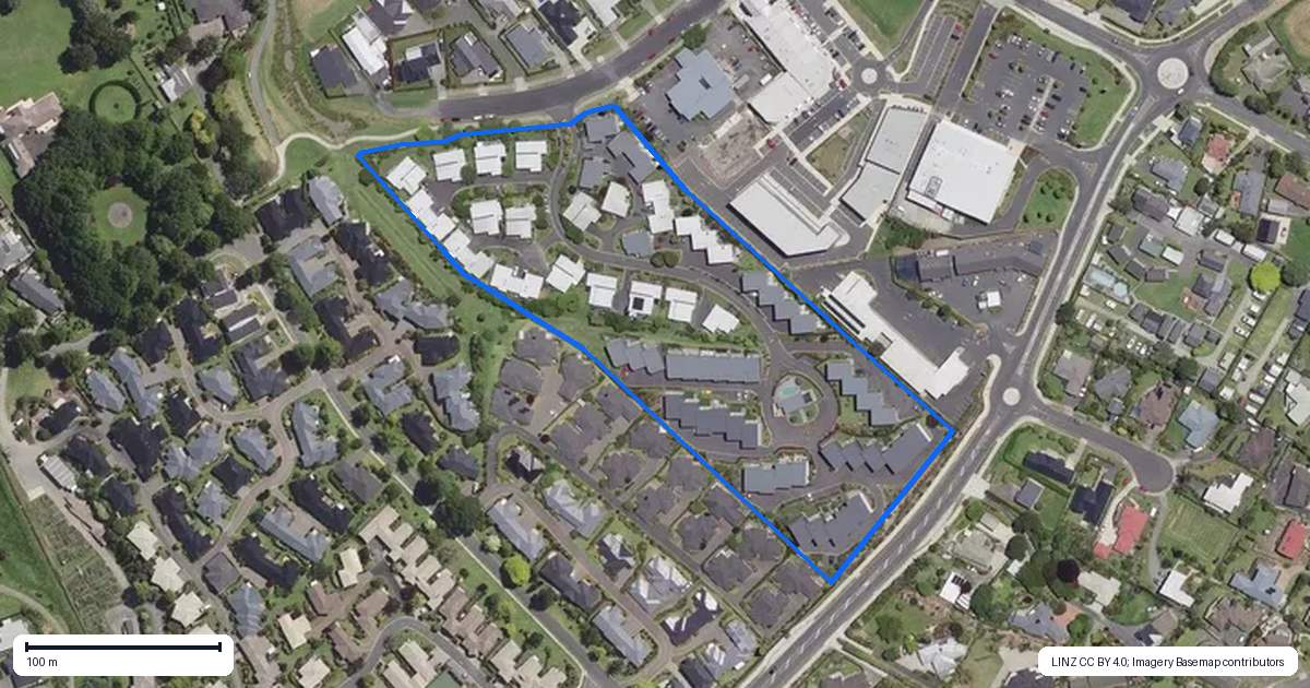 Property context map for 12 Tory Way, Omokoroa