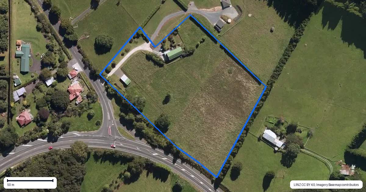 Property context map for 4 Kara Road, Maungatapere, Whangarei