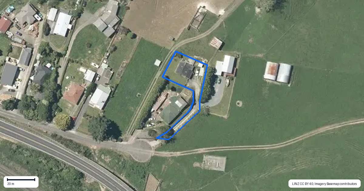 Property context map for 172 Bridge Street, Putaruru