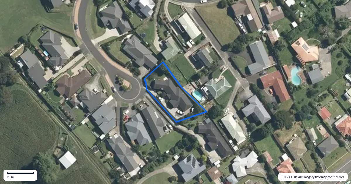 Property context map for 133 Meddings Crescent, Te Awamutu