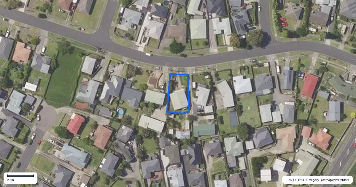 Property context map for 20B Alverstoke Road, Parkvale, Tauranga