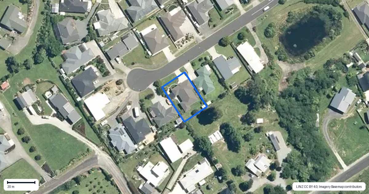 Property context map for 9 Settlers Drive, Waihi