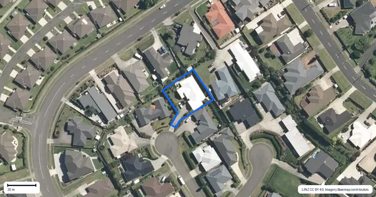 Property context map for 64 McCullough Lane, Te Awamutu