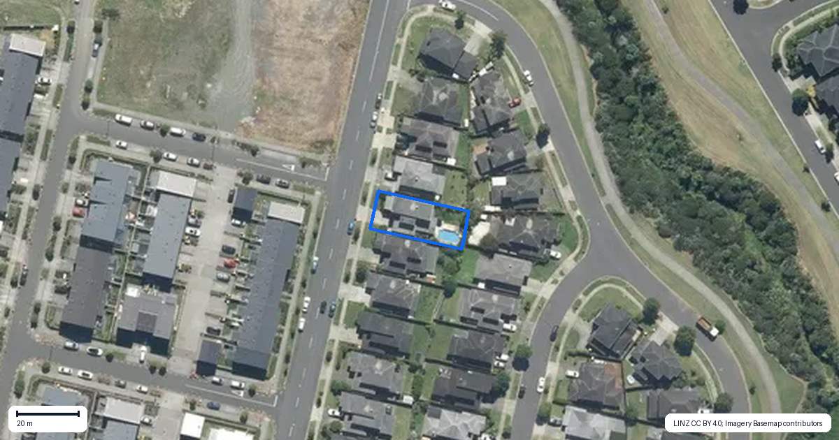 Property context map for 23 Brookview Drive, Flat Bush, Auckland
