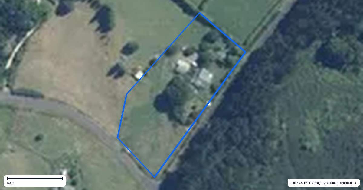 Property context map for 1668 Oropi Road, Oropi