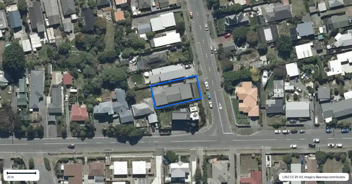 Property context map for 1B Aston Drive, Waimairi Beach, Christchurch