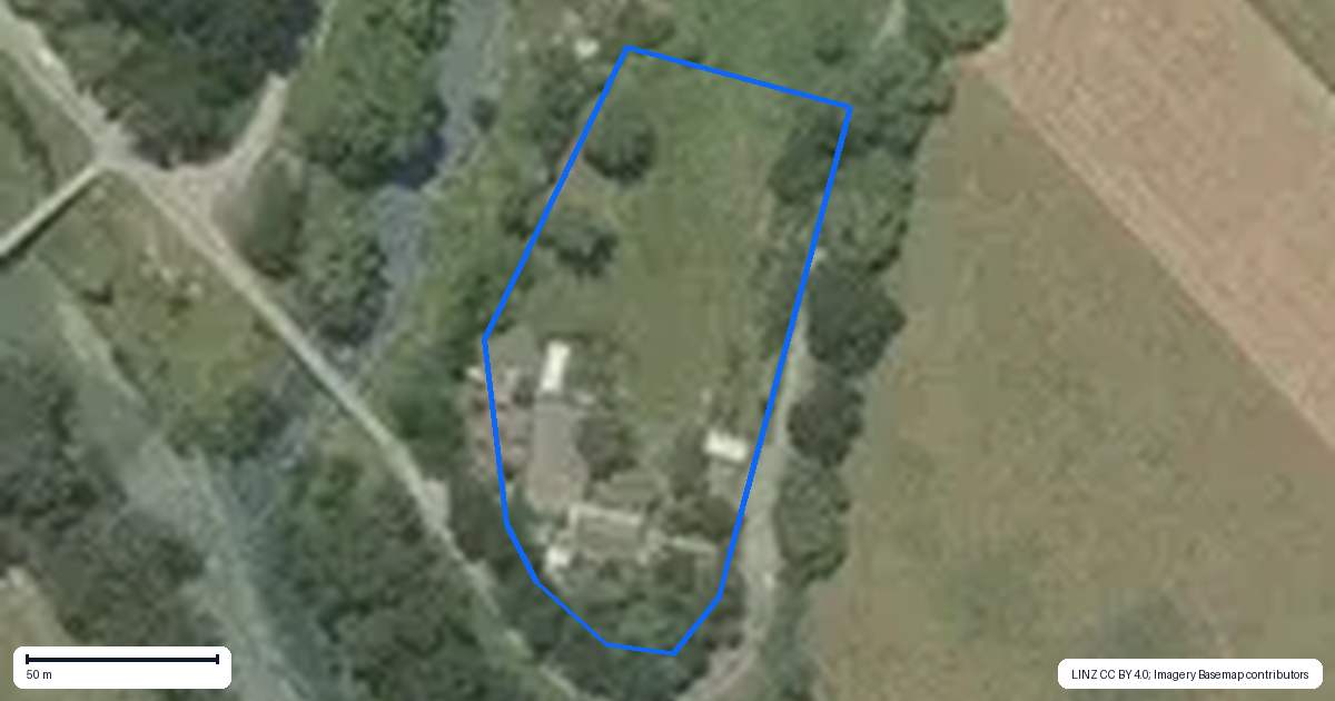 Property context map for 46 Ruapapa Road, Frasertown, Wairoa