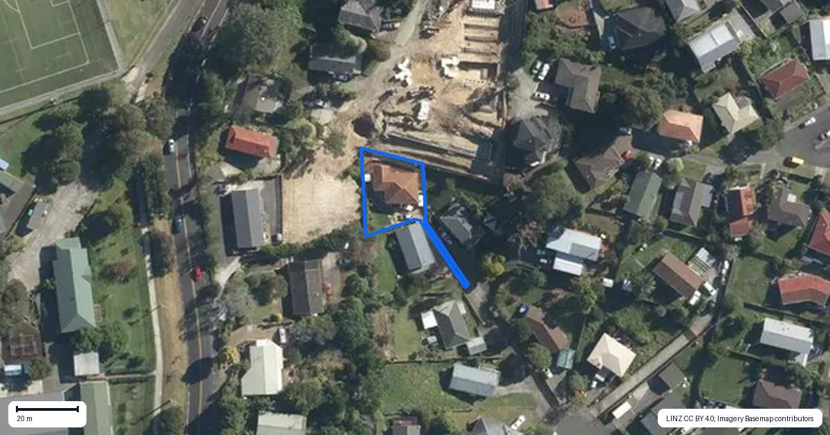 Property context map for 19A Glenfinn Place, Massey, Auckland