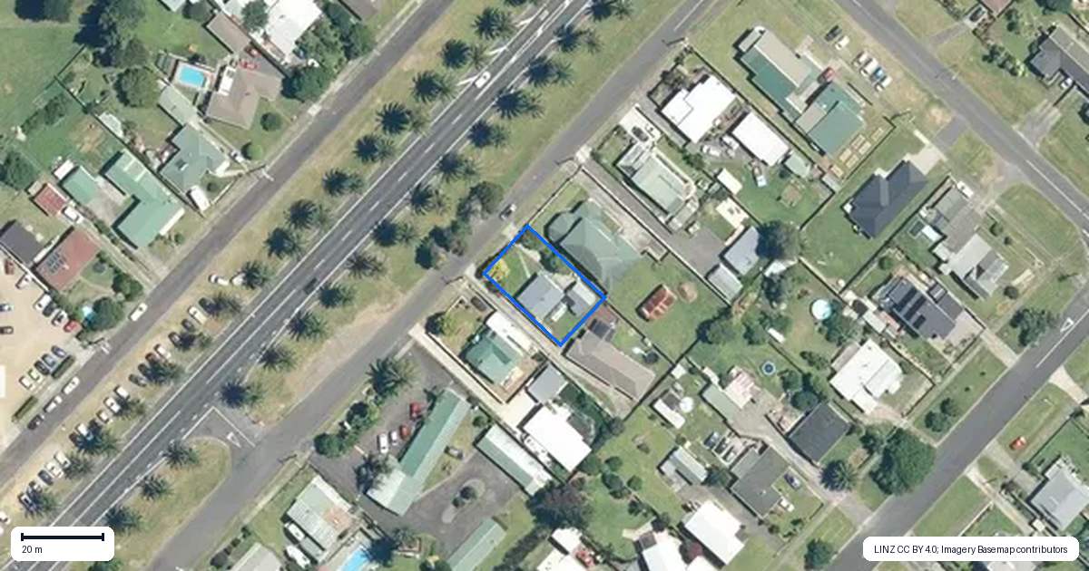 Property context map for 107 Parry Palm Avenue, Waihi