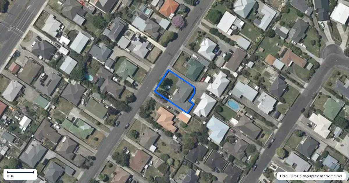 Property context map for 12 Flanders Avenue, Onekawa, Napier