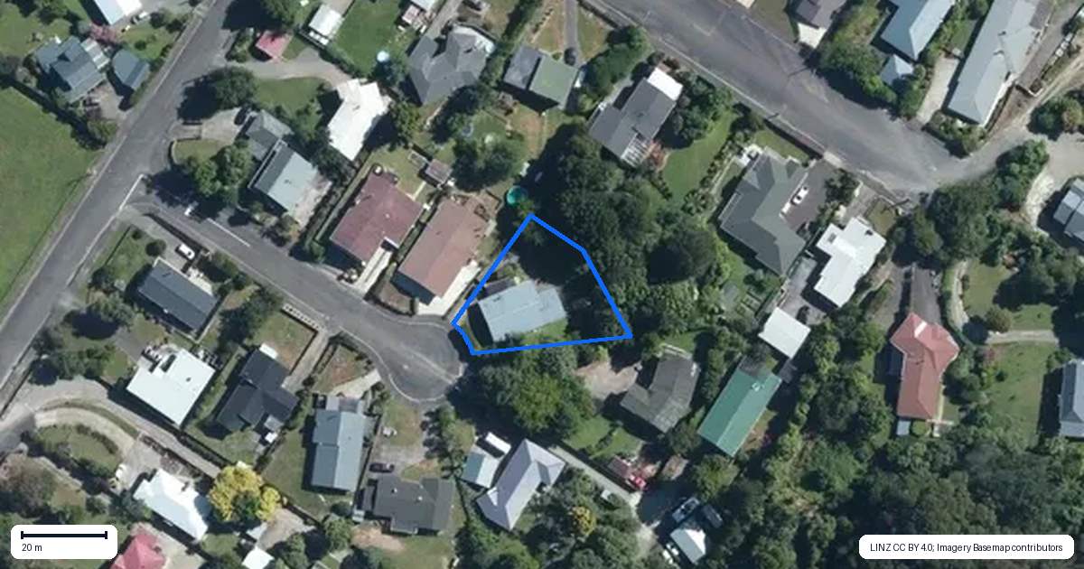 Property context map for 5 Davidson Crescent, Pahiatua
