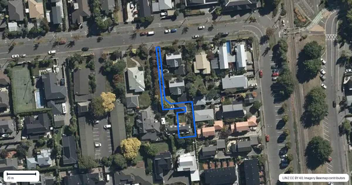 Property context map for 41A Matai Street West, Riccarton, Christchurch