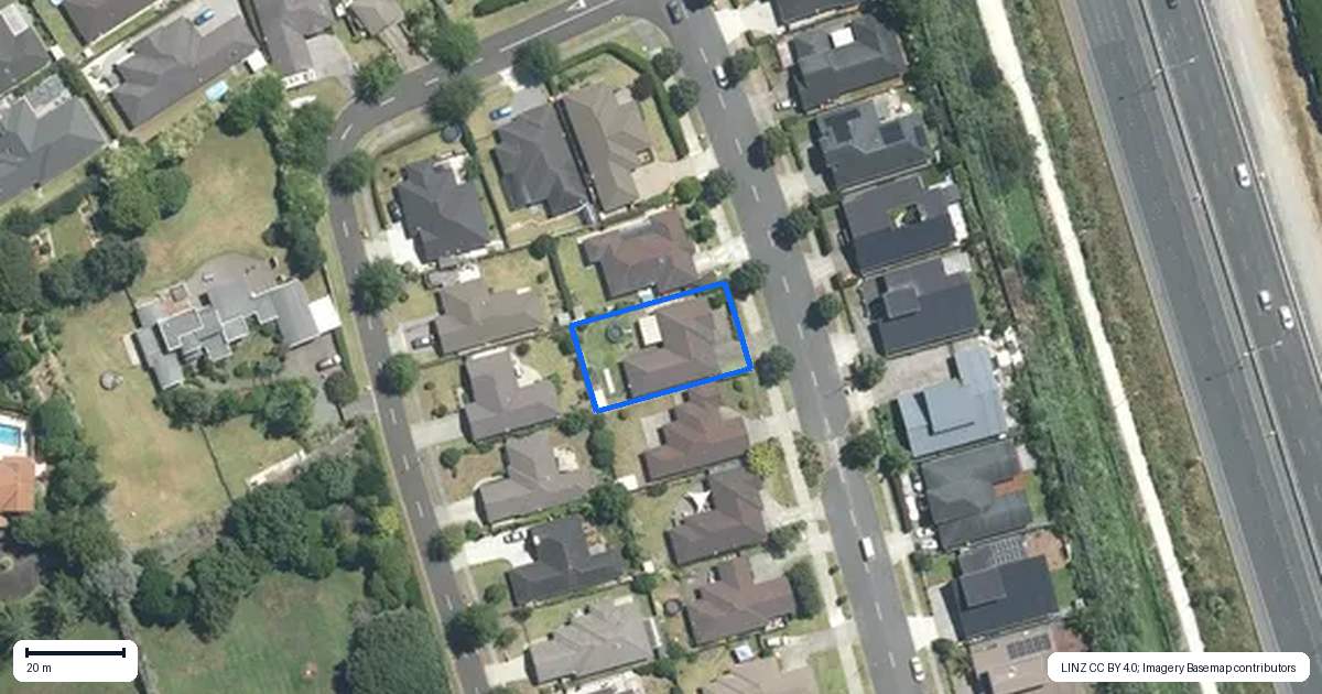 Property context map for 220 Harbourside Drive, Karaka, Papakura