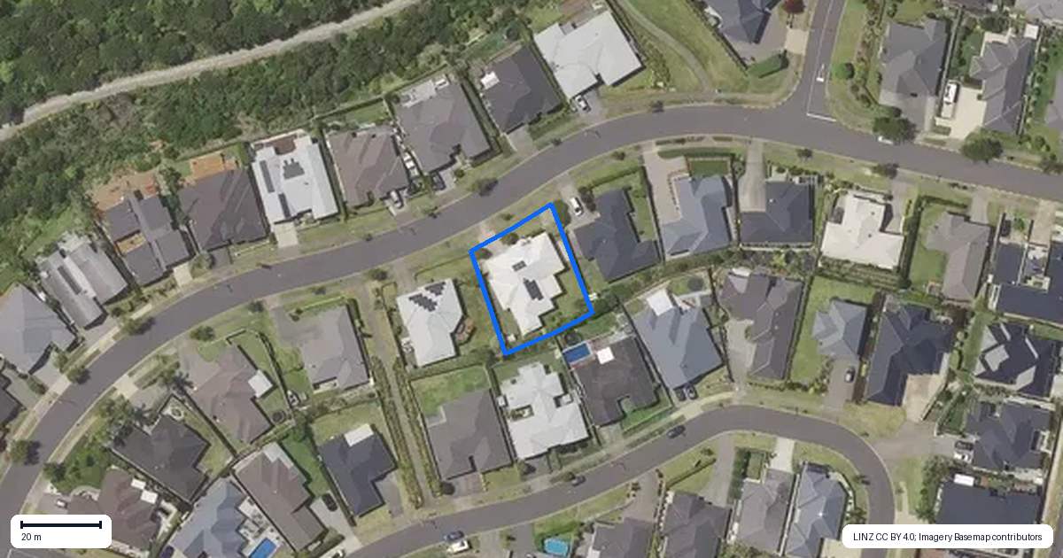 Property context map for 42 Mortlake Heights, Pyes Pa, Tauranga