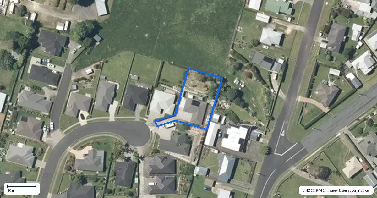 Property context map for 38 Cambridge Street, Putaruru
