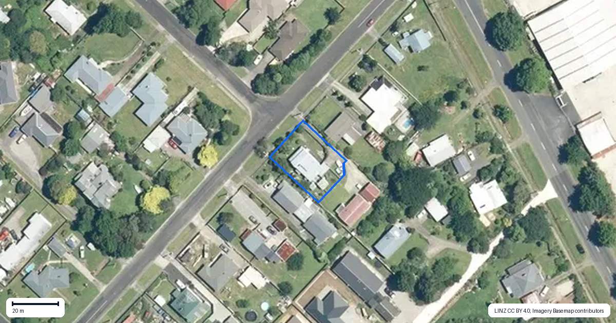 Property context map for 73 Consols Street, Waihi