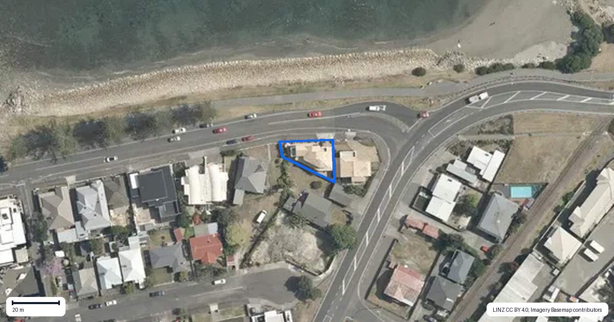 Property context map for 74 Hardinge Road, Ahuriri, Napier