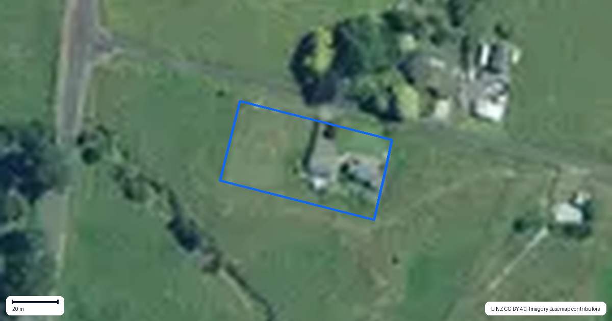 Property context map for 12 Onetai Road, Hikutaia, Paeroa
