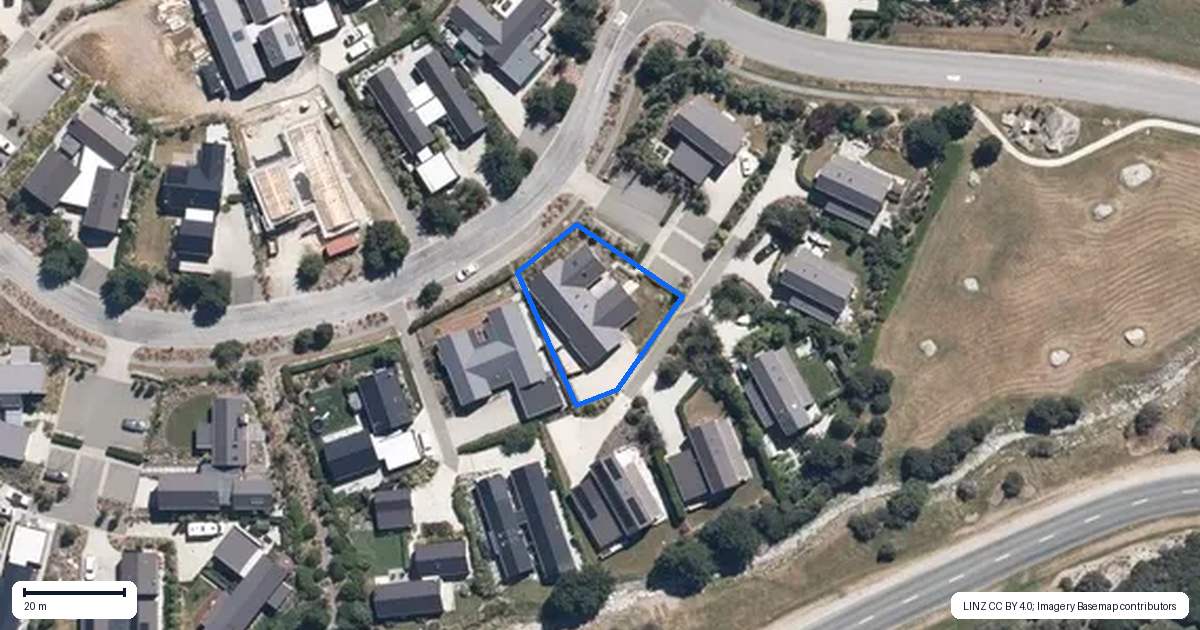 Property context map for 2 Appin Court, Jacks Point, Queenstown