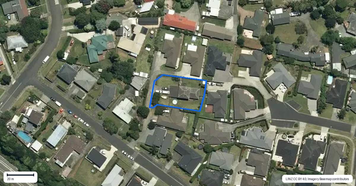 Property context map for 11 Moira Drive, Tuakau