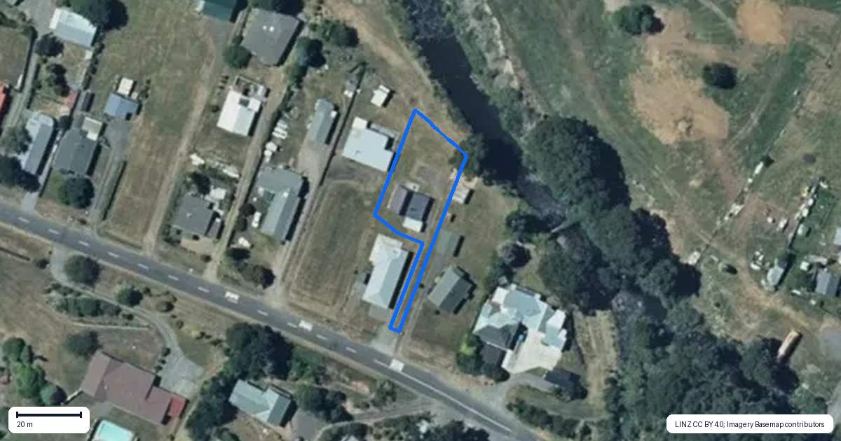 Property context map for 48 Burns Street, Ohakune