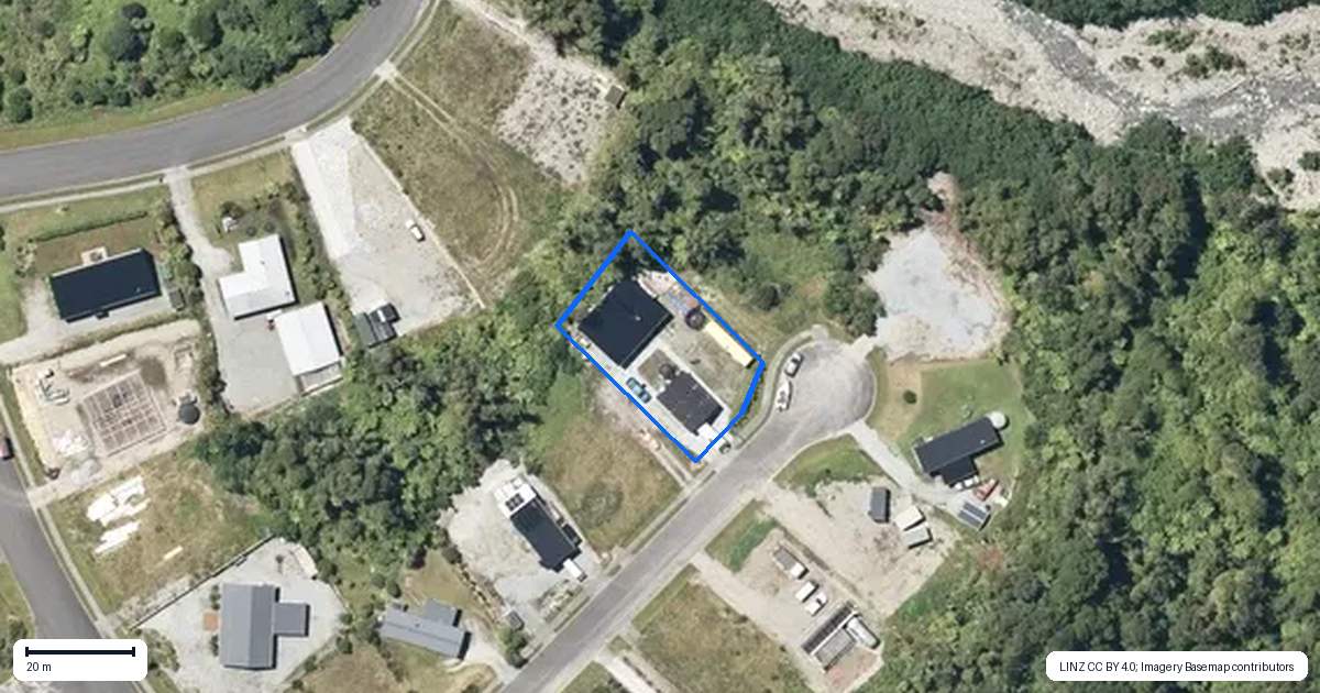 Property context map for 9 Alymer Place, Franz Josef/Waiau