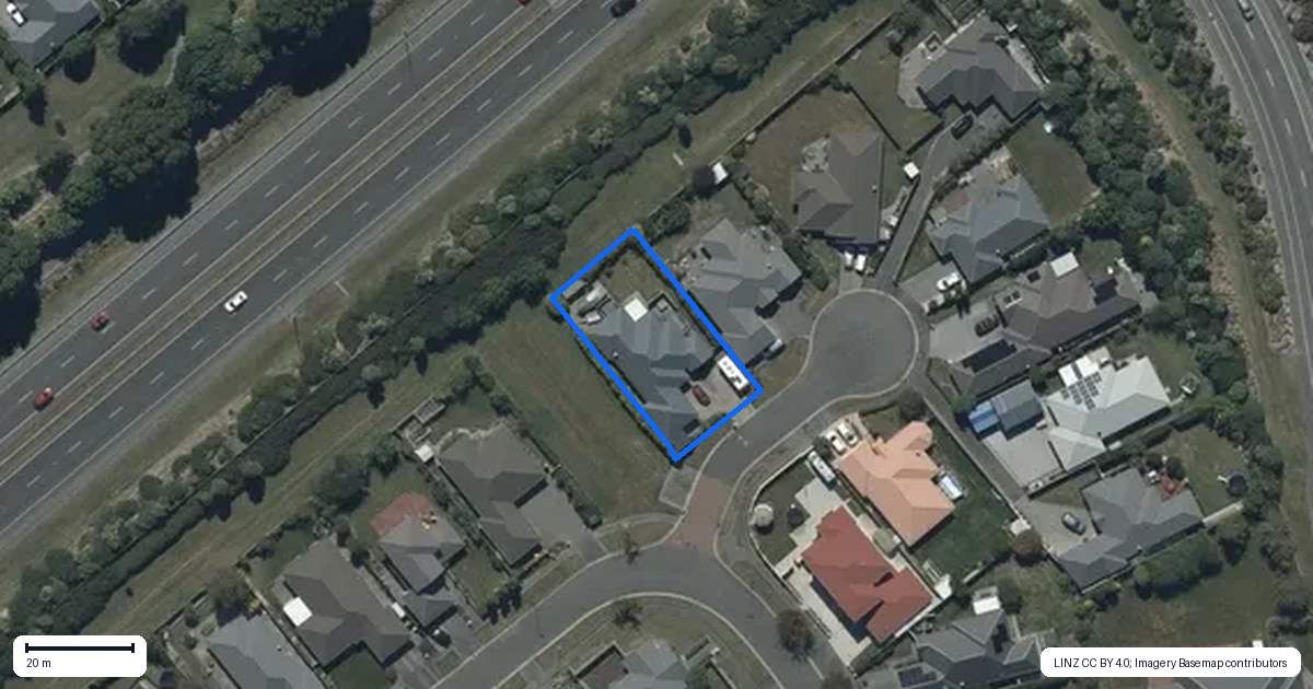 Property context map for 1 Eliza Place, Aidanfield, Christchurch