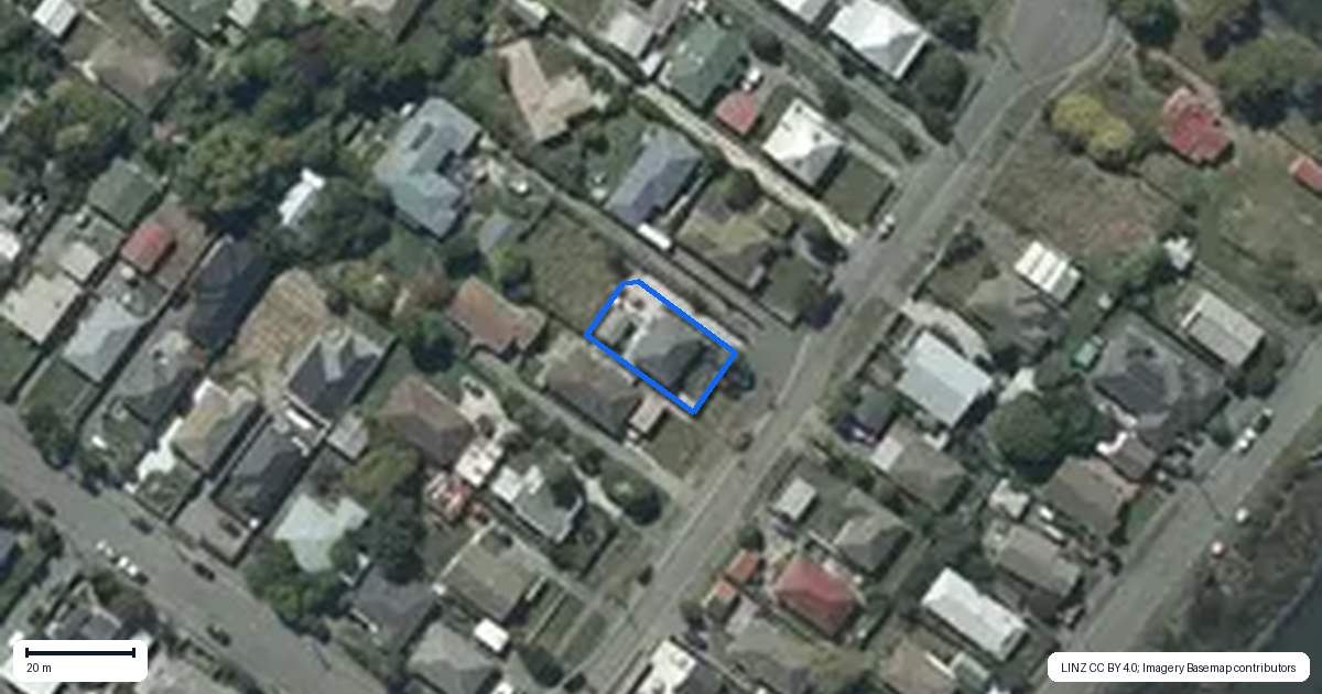 Property context map for 60 Bamford Street, Woolston, Christchurch