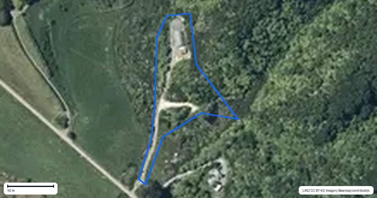 Property context map for 190 Fraser Smith Road, Awakino, Mokau
