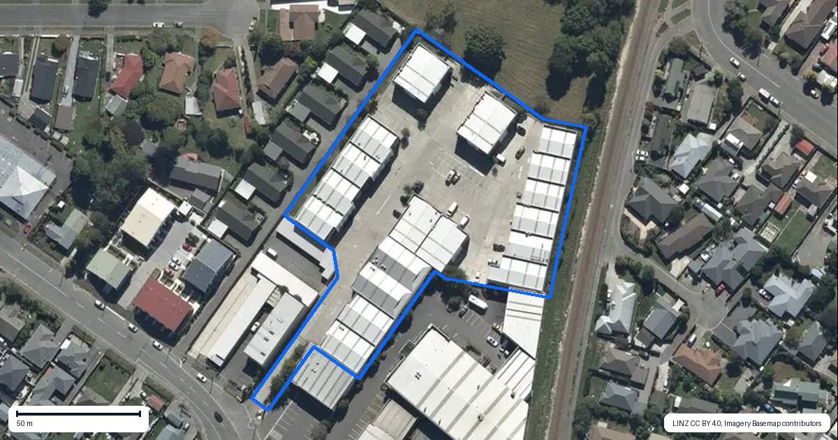 Property context map for 2/114 Sawyers Arms Road, Northcote, Christchurch