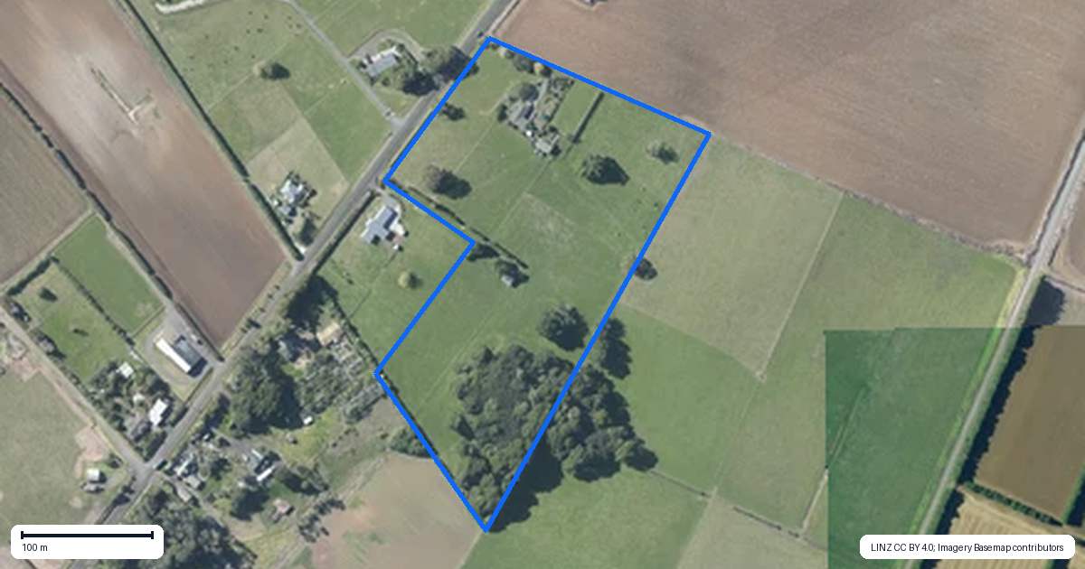 Property context map for 65 Kidd Road, Waiuku