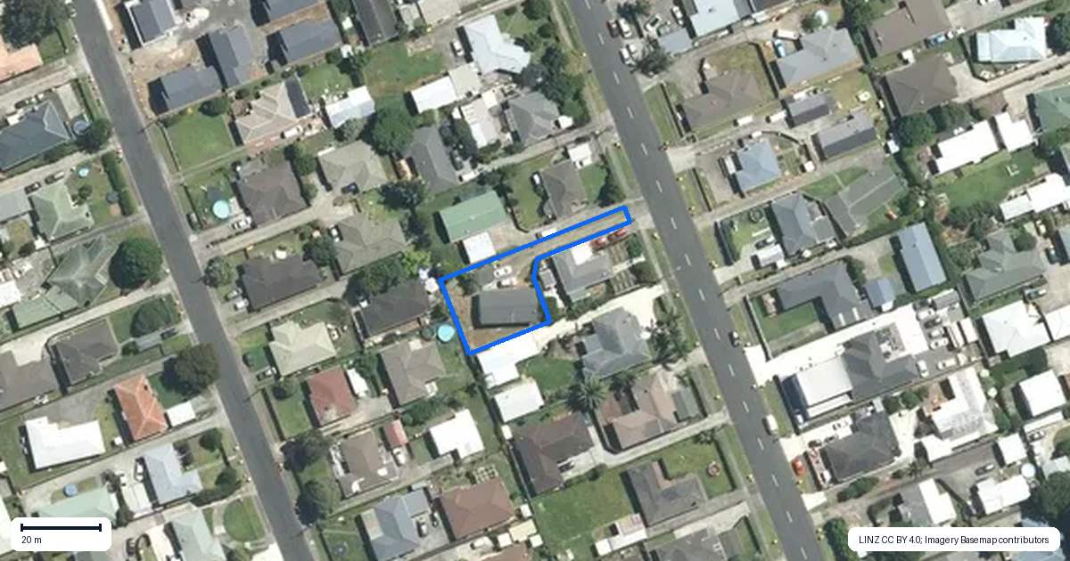 Property context map for 34A Grove Road, Papakura