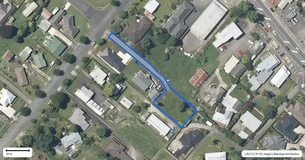 Property context map for 7C Church Street, Tirau