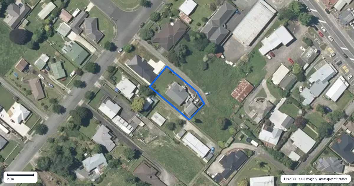 Property context map for 7B Church Street, Tirau