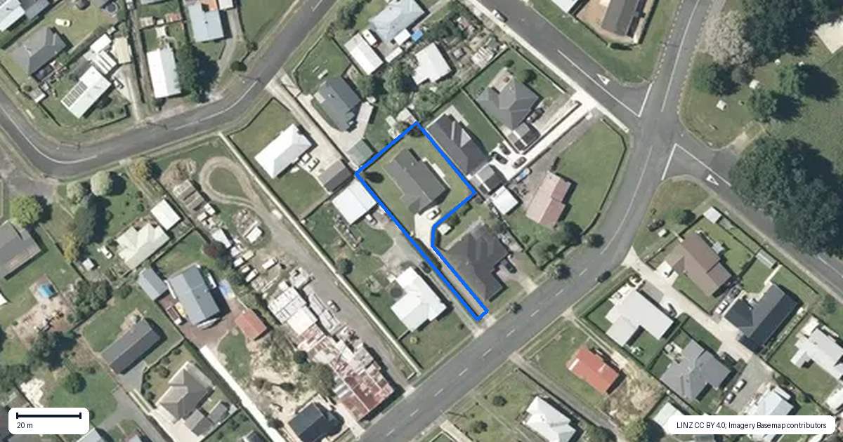Property context map for 21 Okoroire Street, Tirau