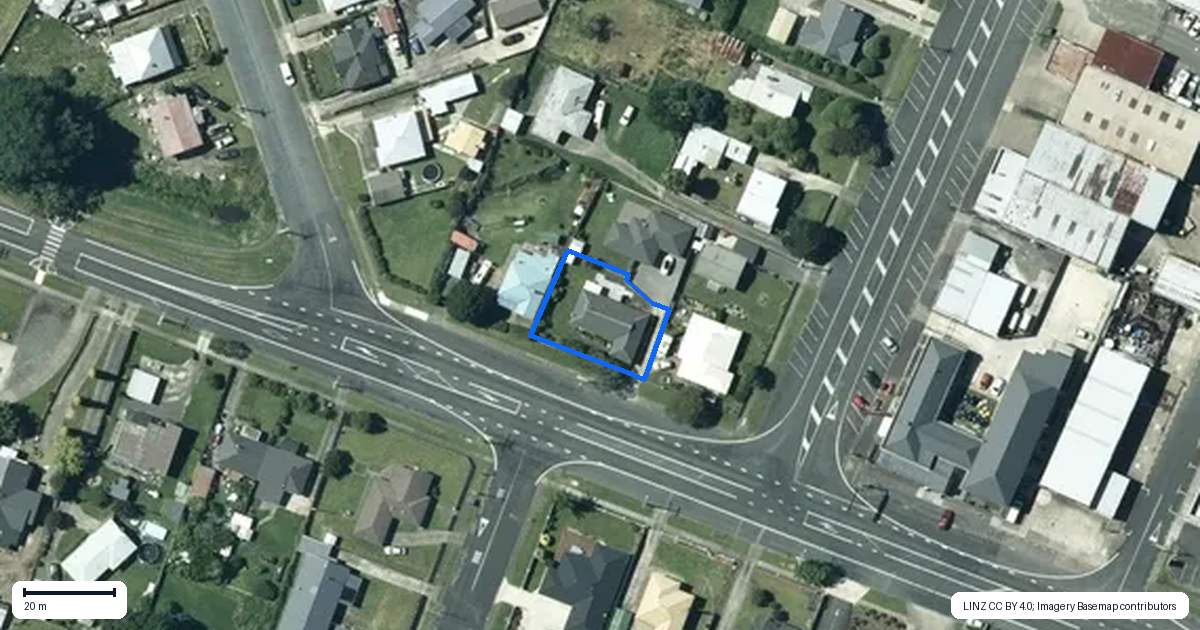 Property context map for 14 Te Kanawa Street, Otorohanga
