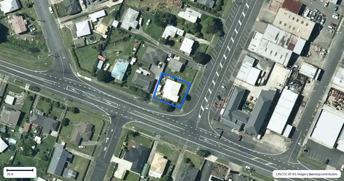 Property context map for 12 Te Kanawa Street, Otorohanga