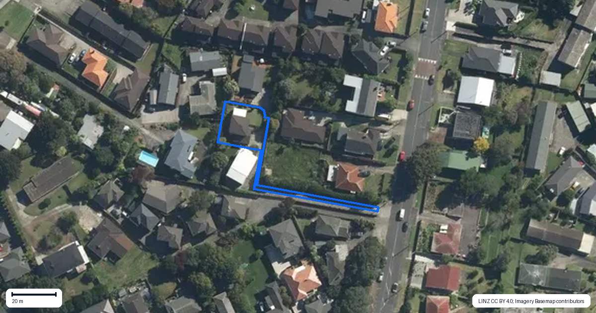 Property context map for 2/23 Ruawai Road, Mount Wellington, Auckland