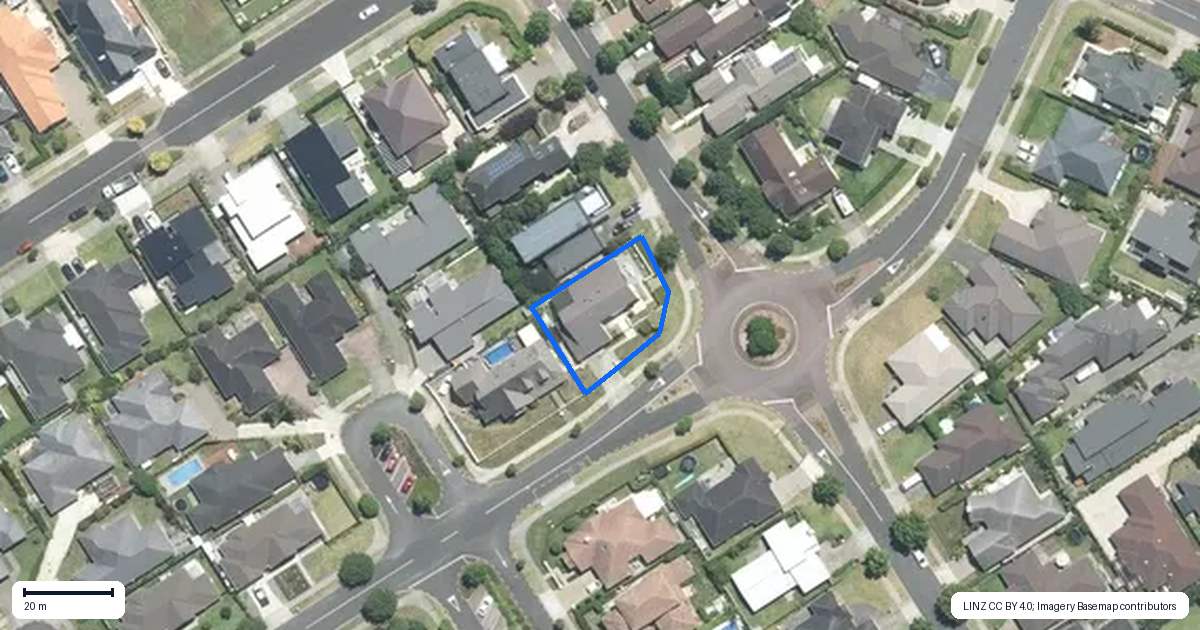 Property context map for 47 Capriana Drive, Karaka, Papakura