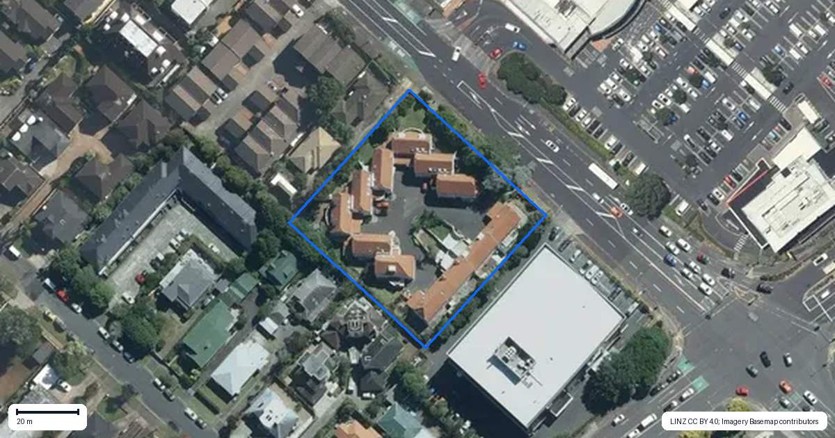 Property context map for 201I Great South Road, Greenlane, Auckland