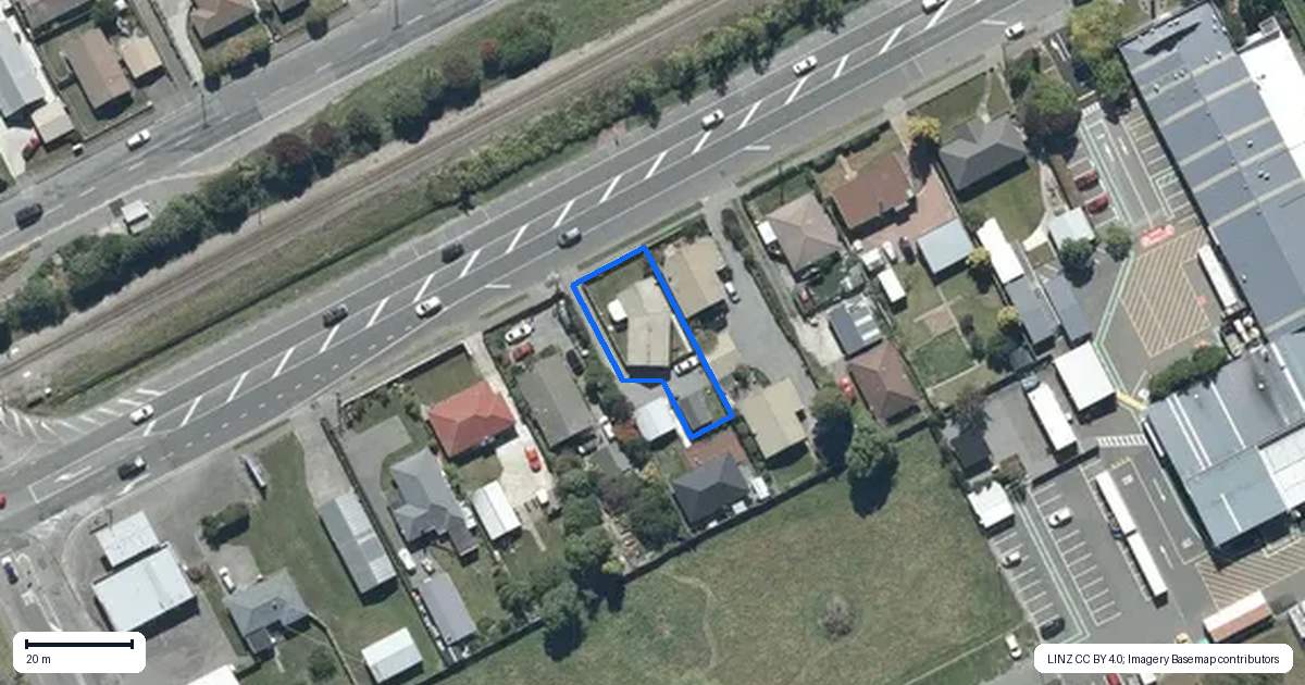Property context map for 1/799 Main South Road, Templeton, Christchurch