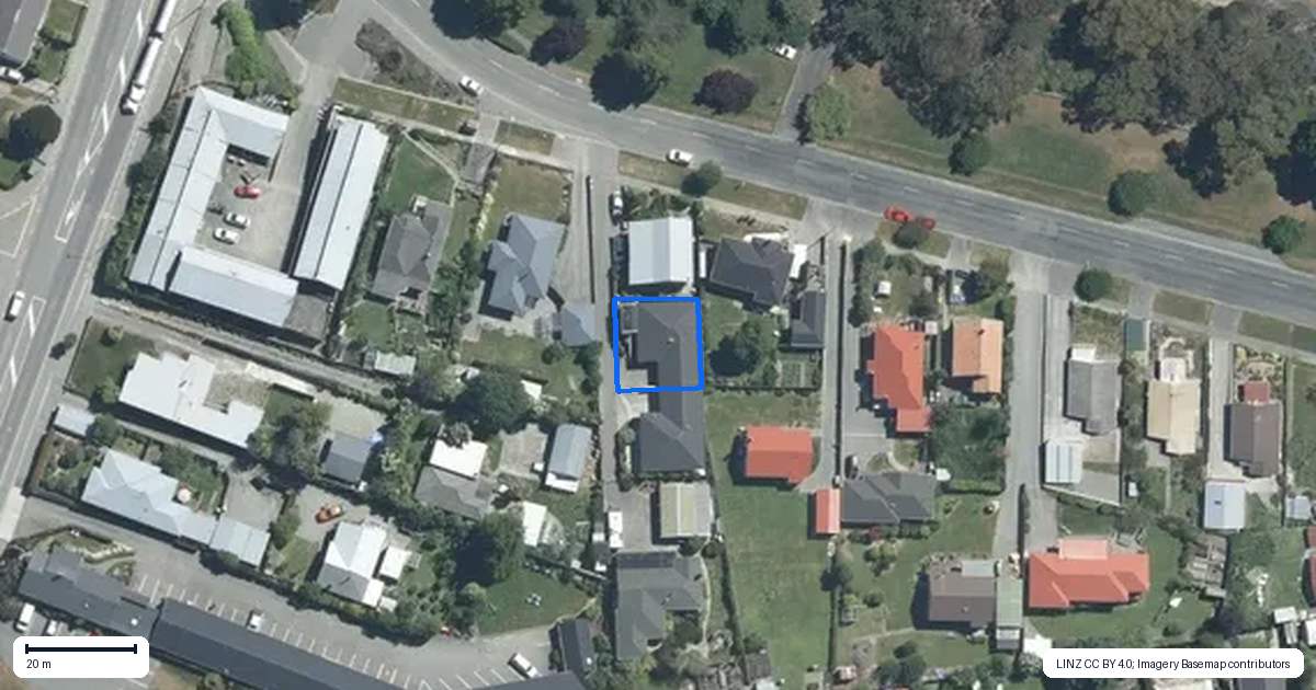 Property context map for 115A Domain Avenue, Kensington, Timaru