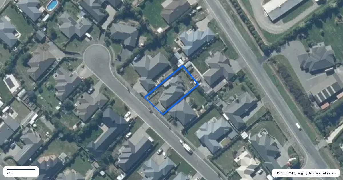 Property context map for 8 Barley Mow, Leeston