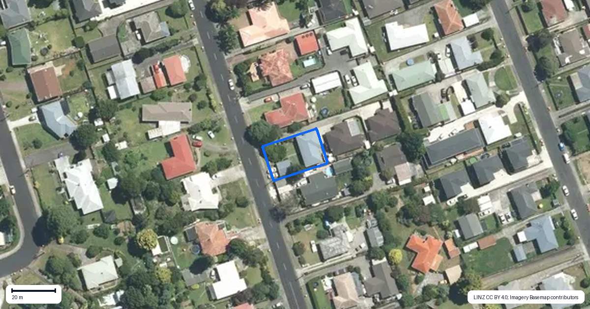 Property context map for 41 Shirley Avenue, Papakura