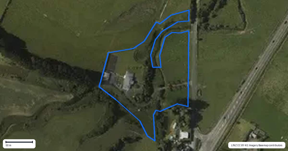 Property context map for 15 Tavistock Road, Koputaroa, Shannon