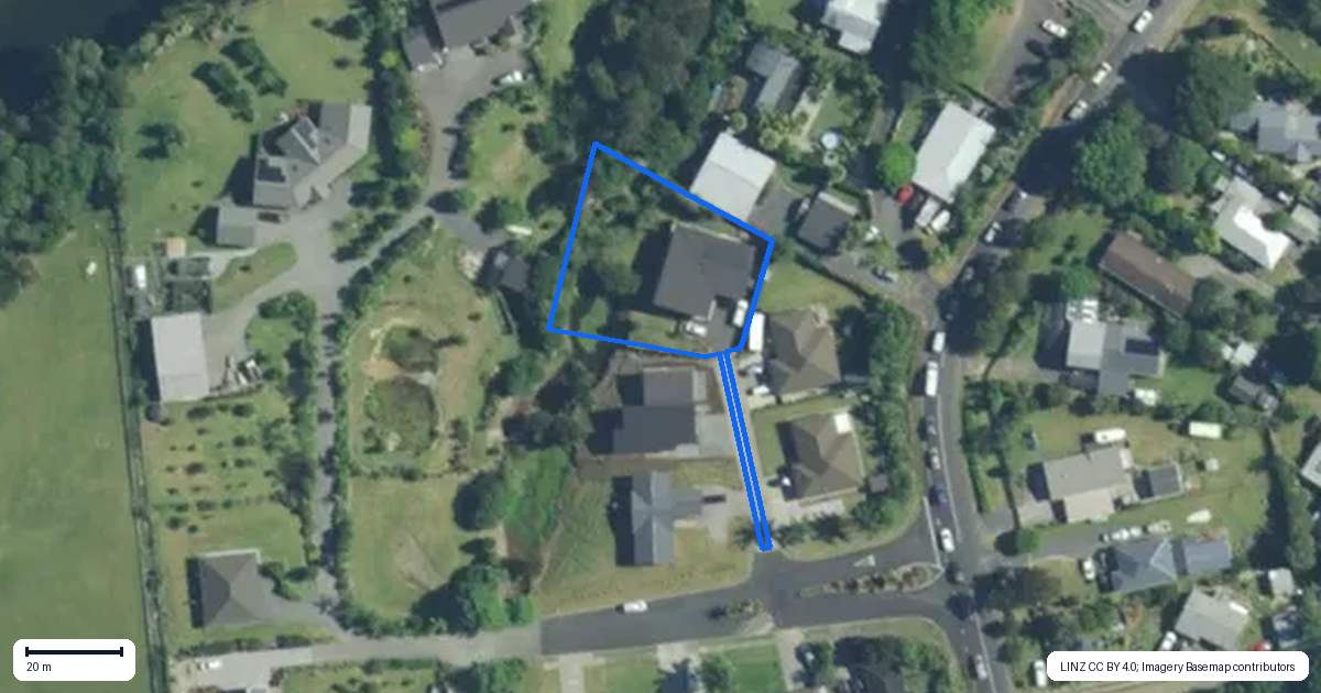 Property context map for 6 Riverglen Drive, Haruru