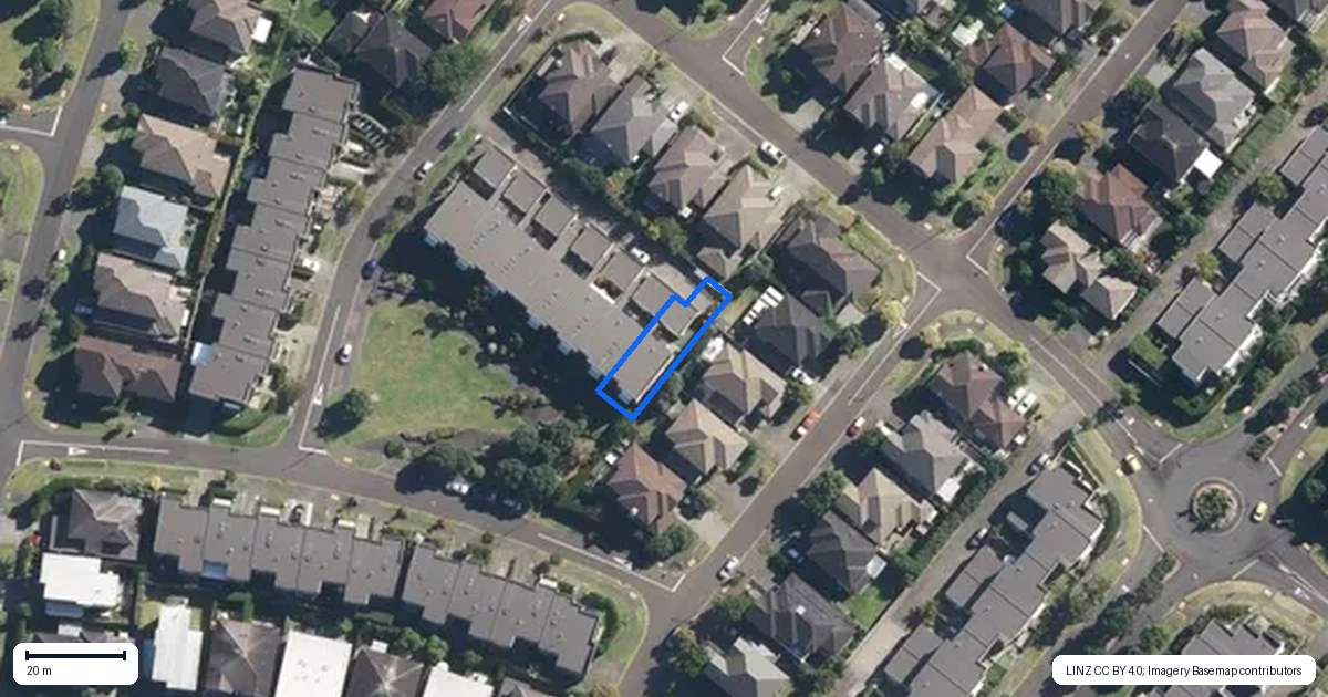 Property context map for 16 Baber Drive, Stonefields, Auckland