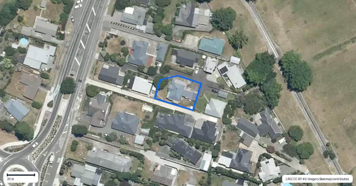 Property context map for 126B Napier Road, Havelock North